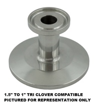 CTR CAP REDUCER-TRI CLVR COMP (1.5"CAP x .75"CAP) 304 S/S