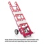 HAND TRUCK-BRUTE, 78"TALL/8"TOE (RED)